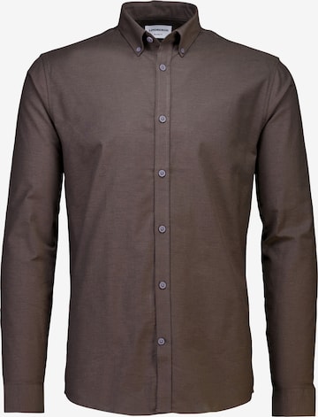 Camicia 'Superflex' di Lindbergh in marrone: frontale