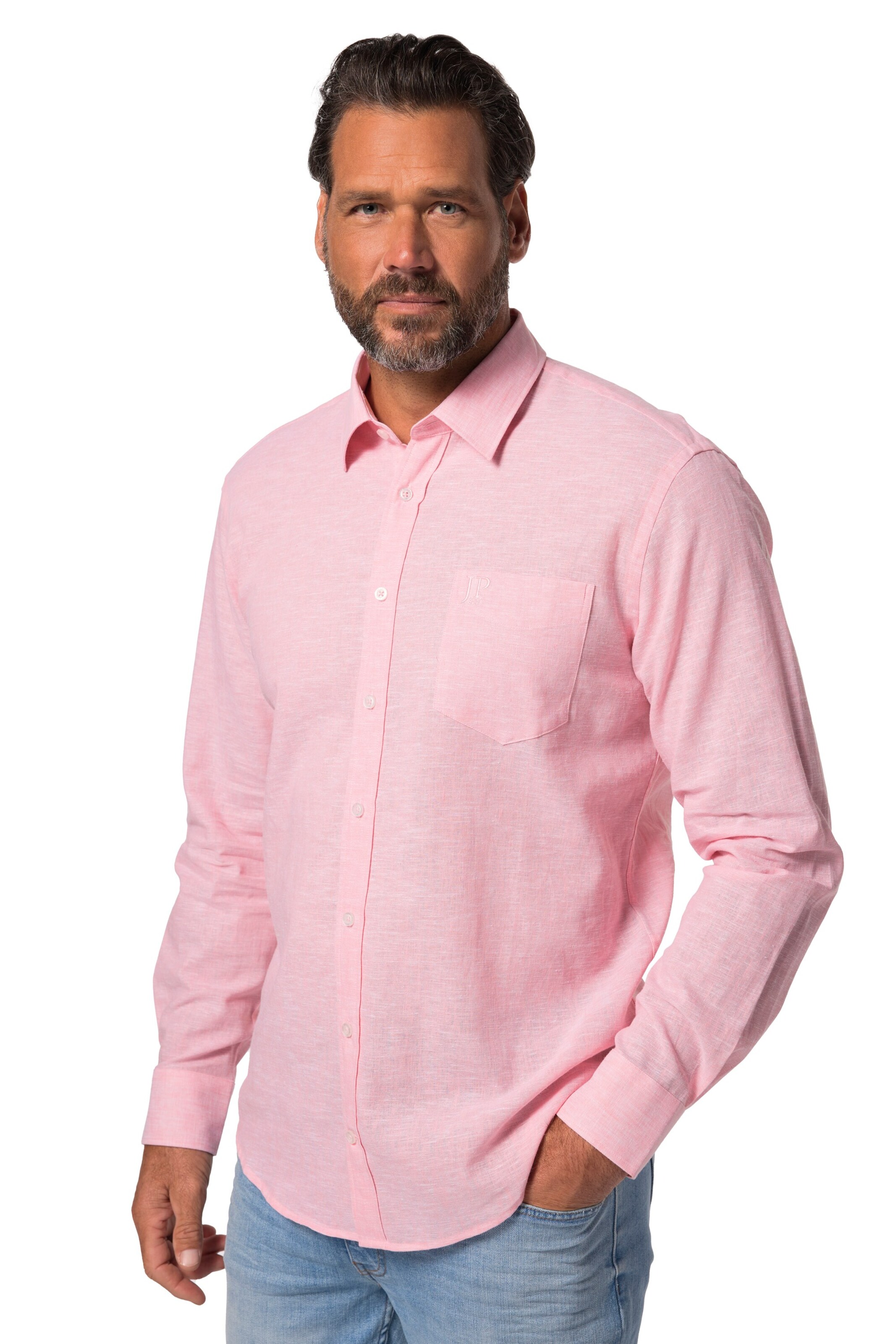 JP1880 Regular fit Button Up Shirt in Pink: front