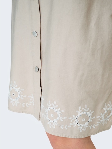 ONLY Carmakoma Shirt Dress 'CARBELLE-KASSIA' in Grey