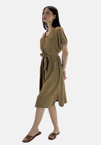 Robe-chemise Elara en beige