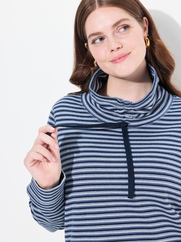 Ulla Popken Sweatshirt in Blauw