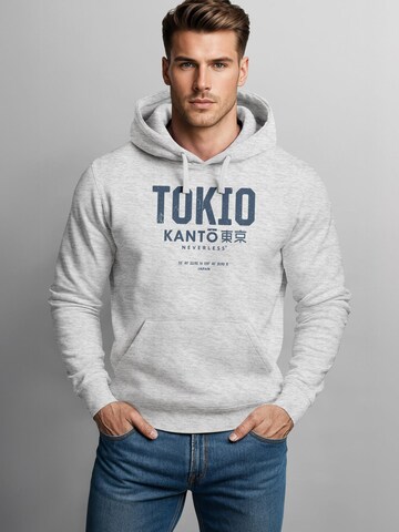 Neverless Sweatshirt 'Tokio' in Grey: front