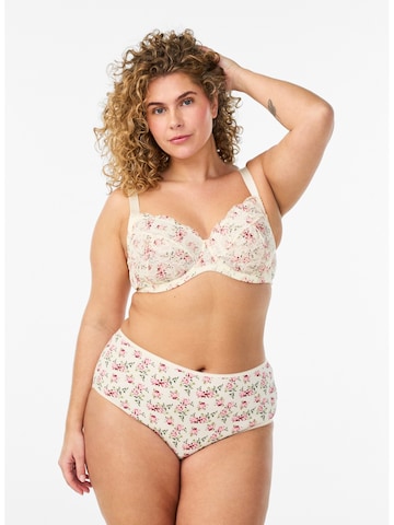 Slip 'Lilje' di Devoted by Zizzi in beige: frontale