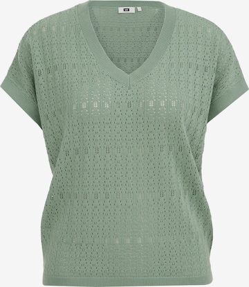 Pull-over WE Fashion en vert : devant