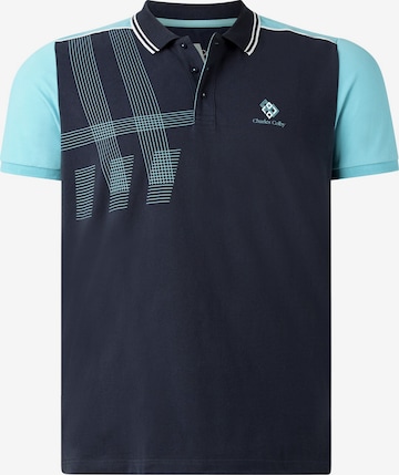 Charles Colby Poloshirt ' Earl Darry ' in Blau: predná strana