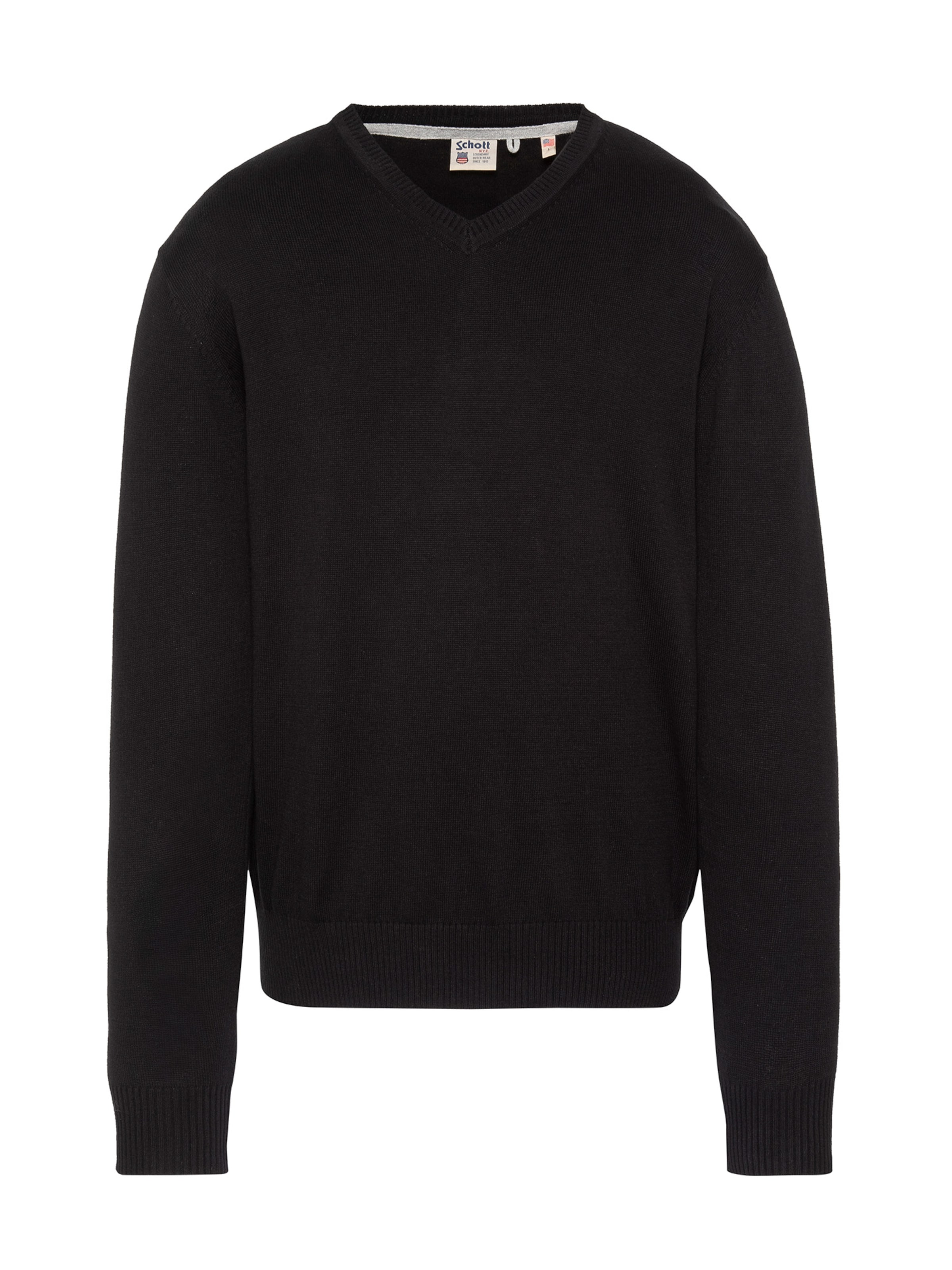 Pull-over Schott NYC en noir : devant