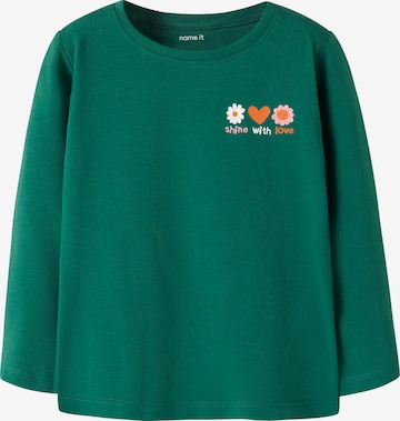 NAME IT - Camiseta 'NMFLINLAS' en verde: frente