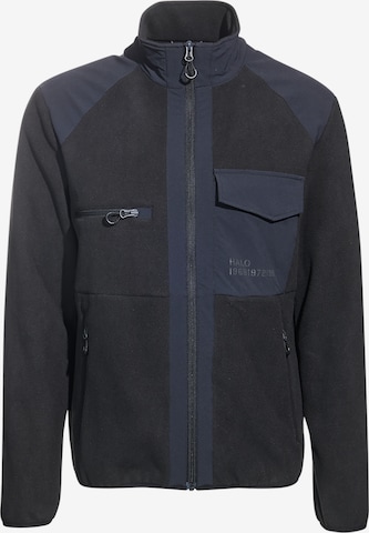 HALO Fleece jas in Zwart: voorkant