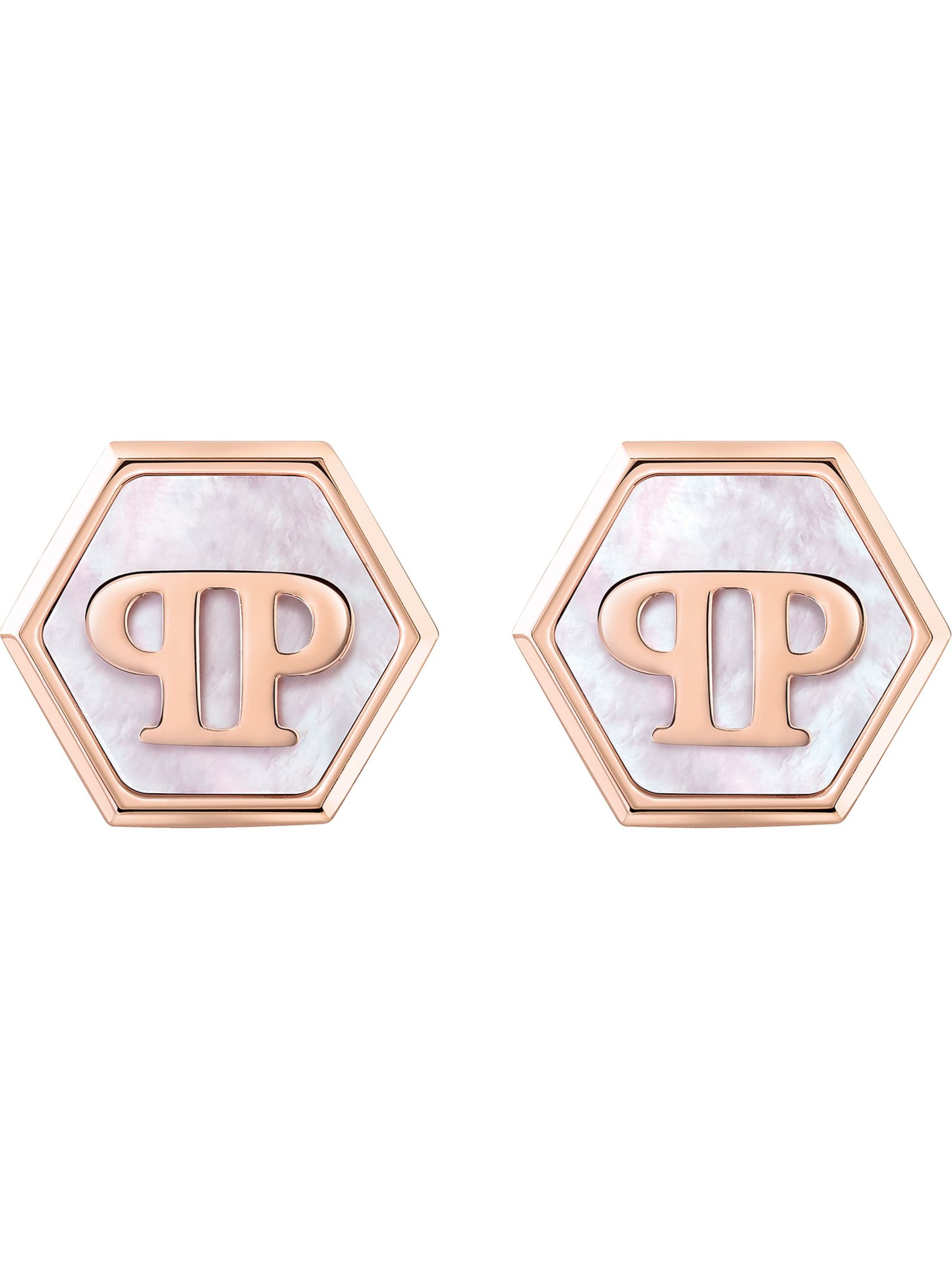 Boucles d'oreilles Philipp Plein en or : devant