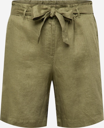 SAMOON Regular Trousers in Green: front