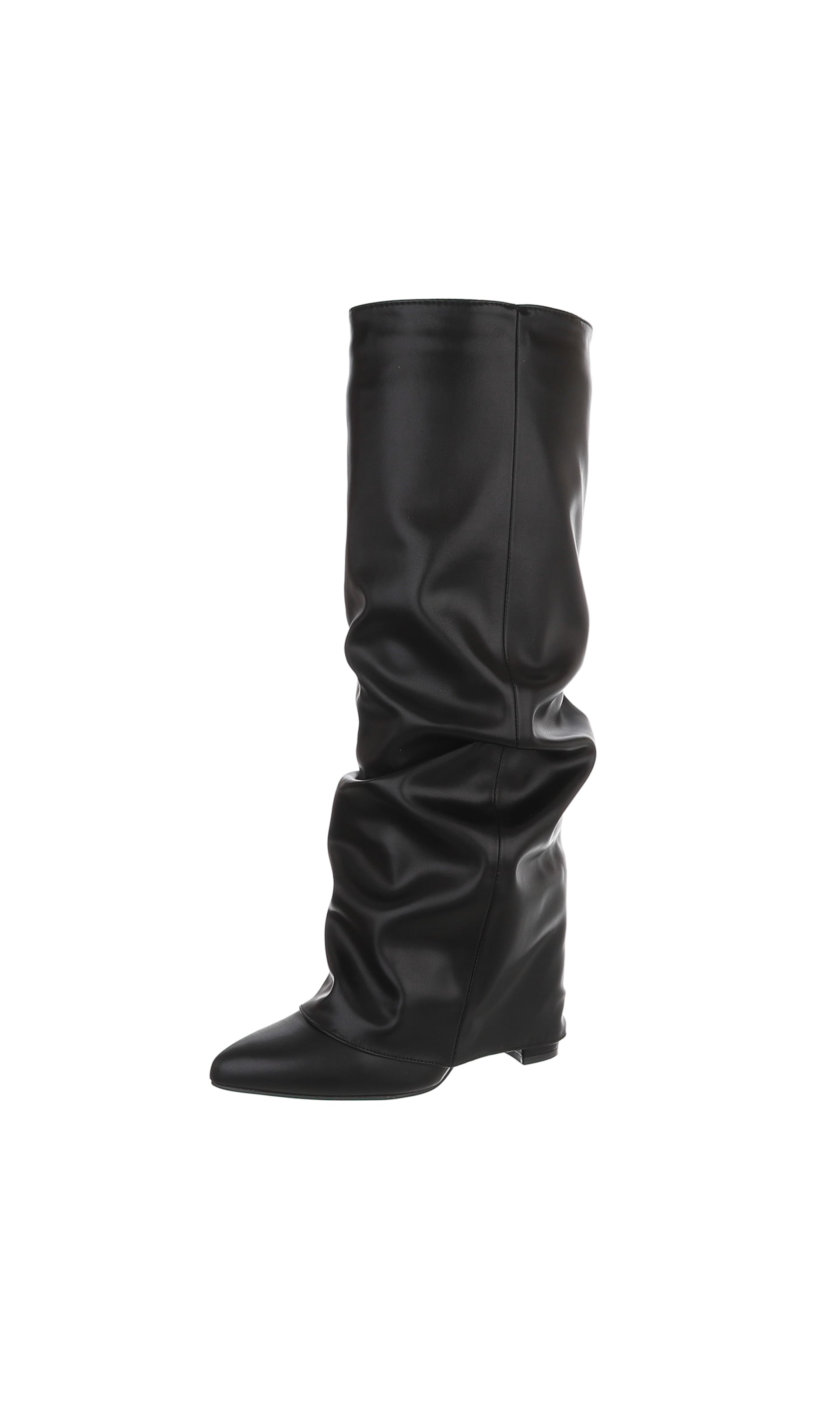Ital-Design Stiefel in Schwarz: Vorderseite
