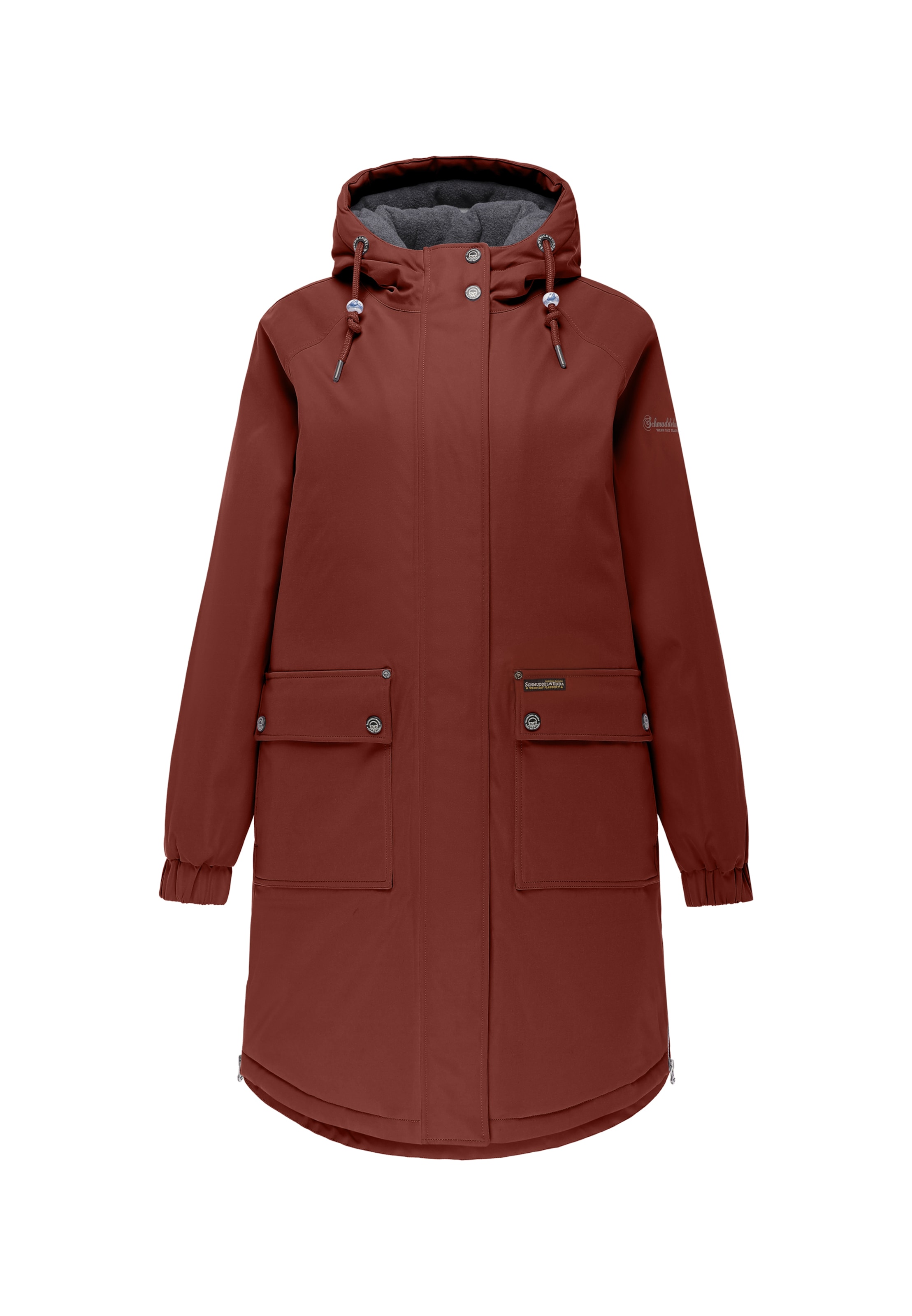 Schmuddelwedda Tussenparka in Rood: voorkant