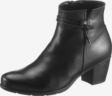 GABOR Ankle Boots in Black: front