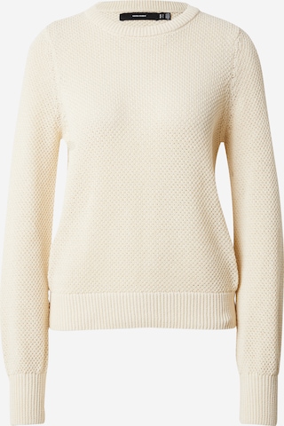 smėlio VERO MODA Megztinis 'VMAMAZING': priekis