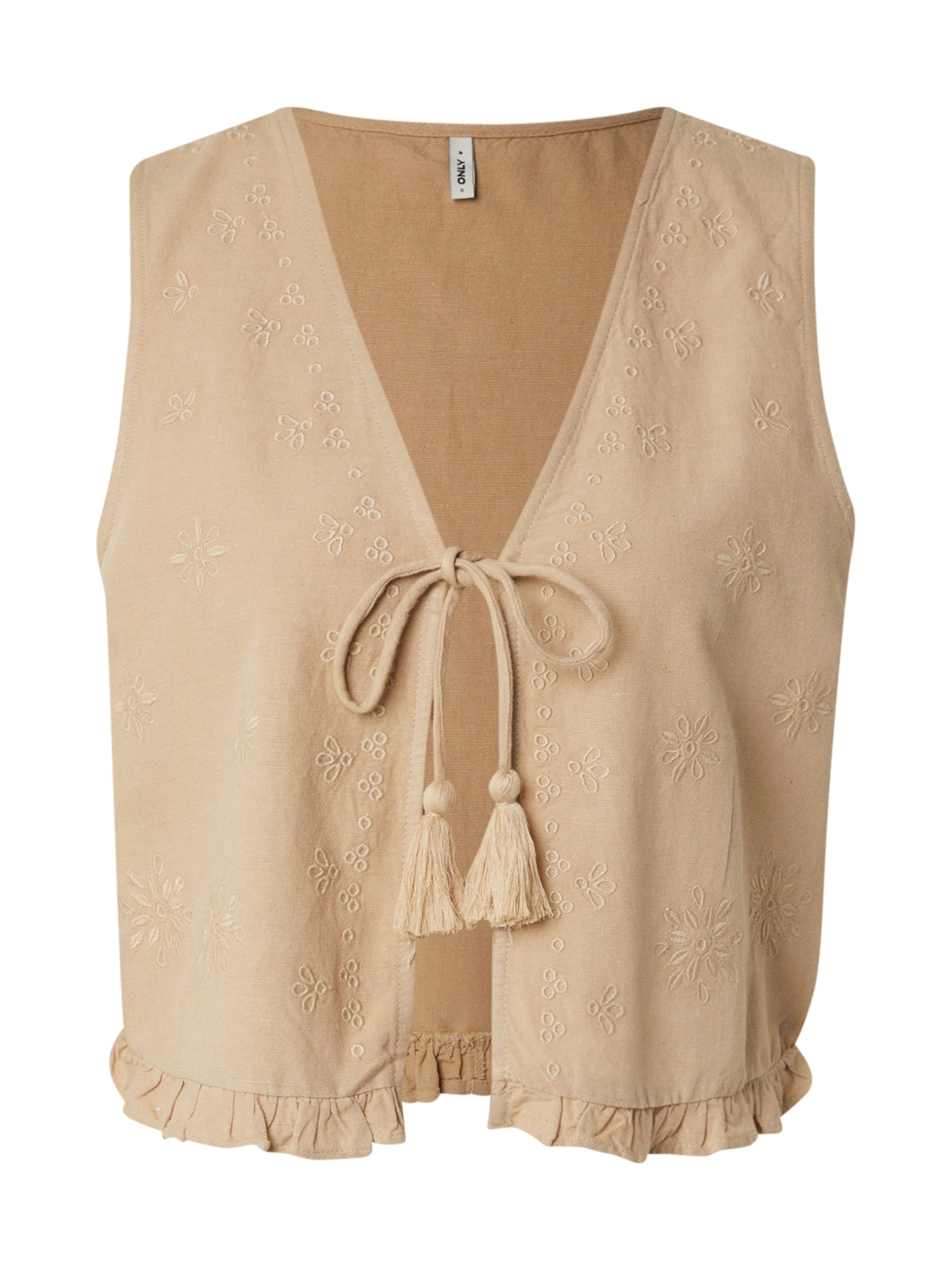 ONLY Γιλέκο 'ONLJAKIRI' σε μπεζ: μπροστά