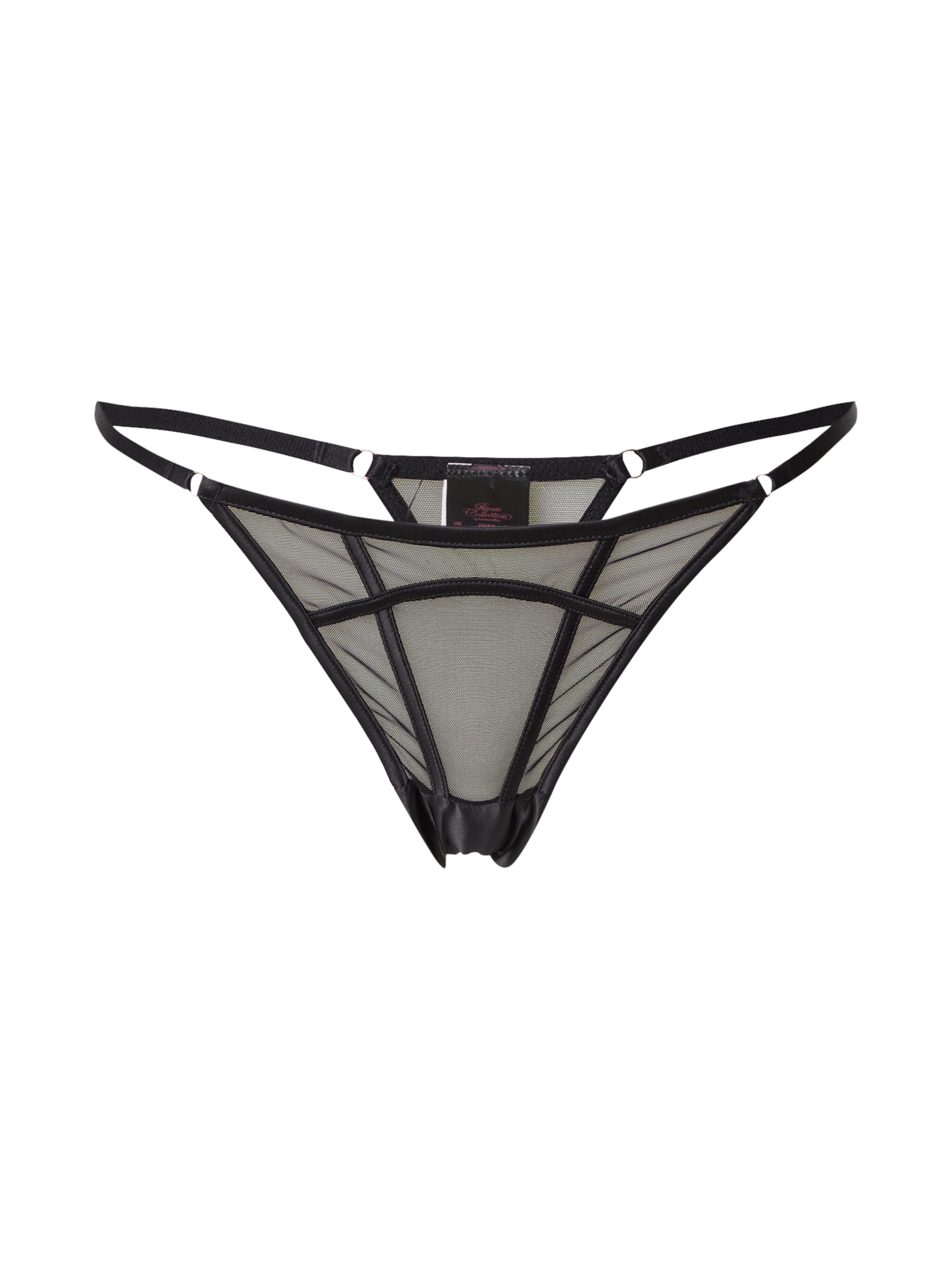 String Hunkemöller en noir : devant