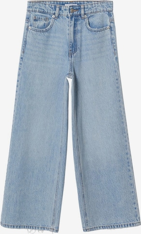 MANGO TEEN Wide Leg Jeans i blå: forside