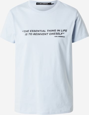 mėlyna Karl Lagerfeld Marškinėliai: priekis