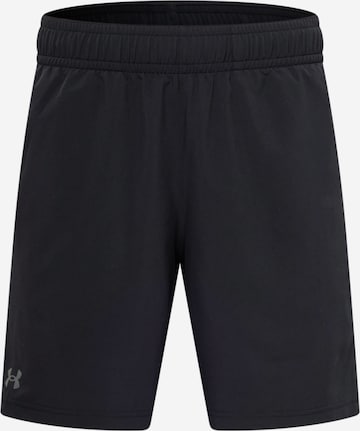 Regular Pantalon de sport UNDER ARMOUR en noir : devant