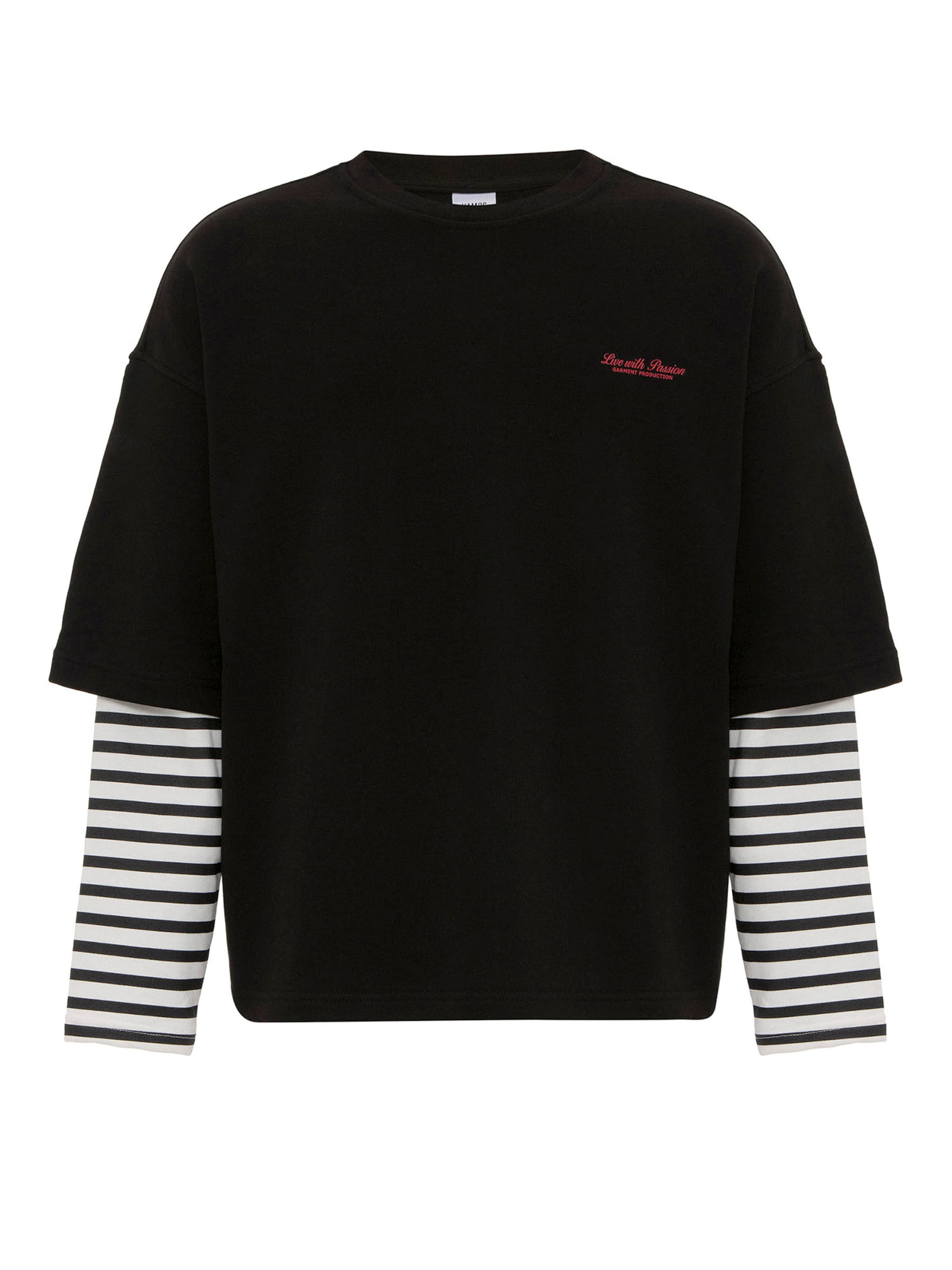 VAMOS CLO Mikina - Čierna: predná strana