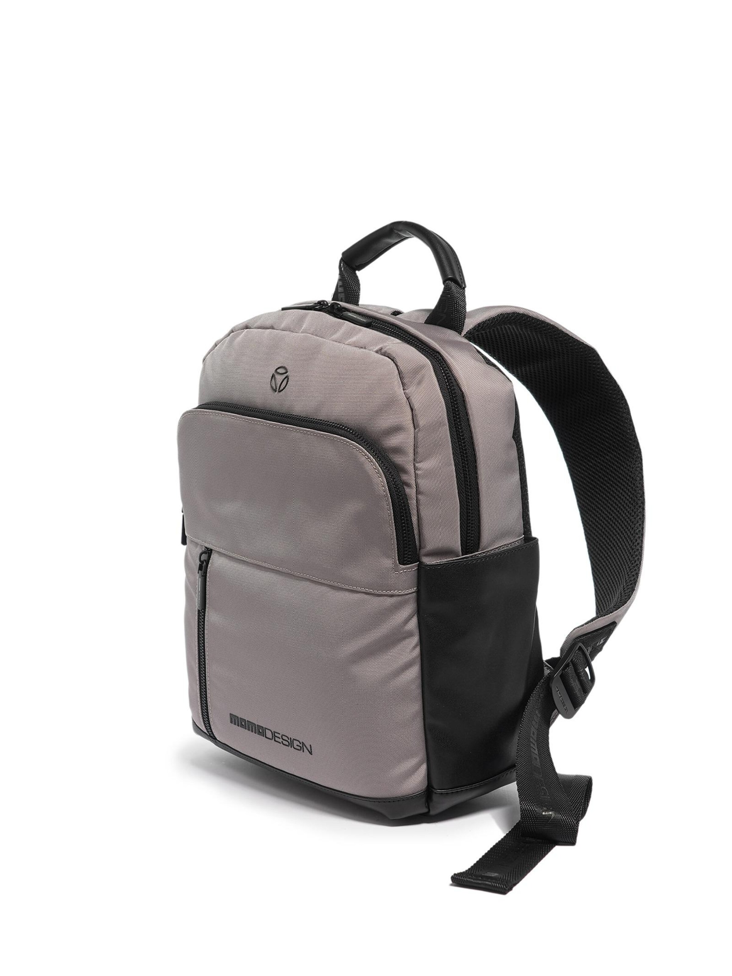 Zaino 'Zaino Momo Design Uomo Poliestere con Zip e Tasche Organizzate' di Momo Design in grigio