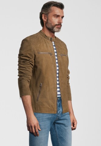 Goosecraft Between-Season Jacket in Brown: front