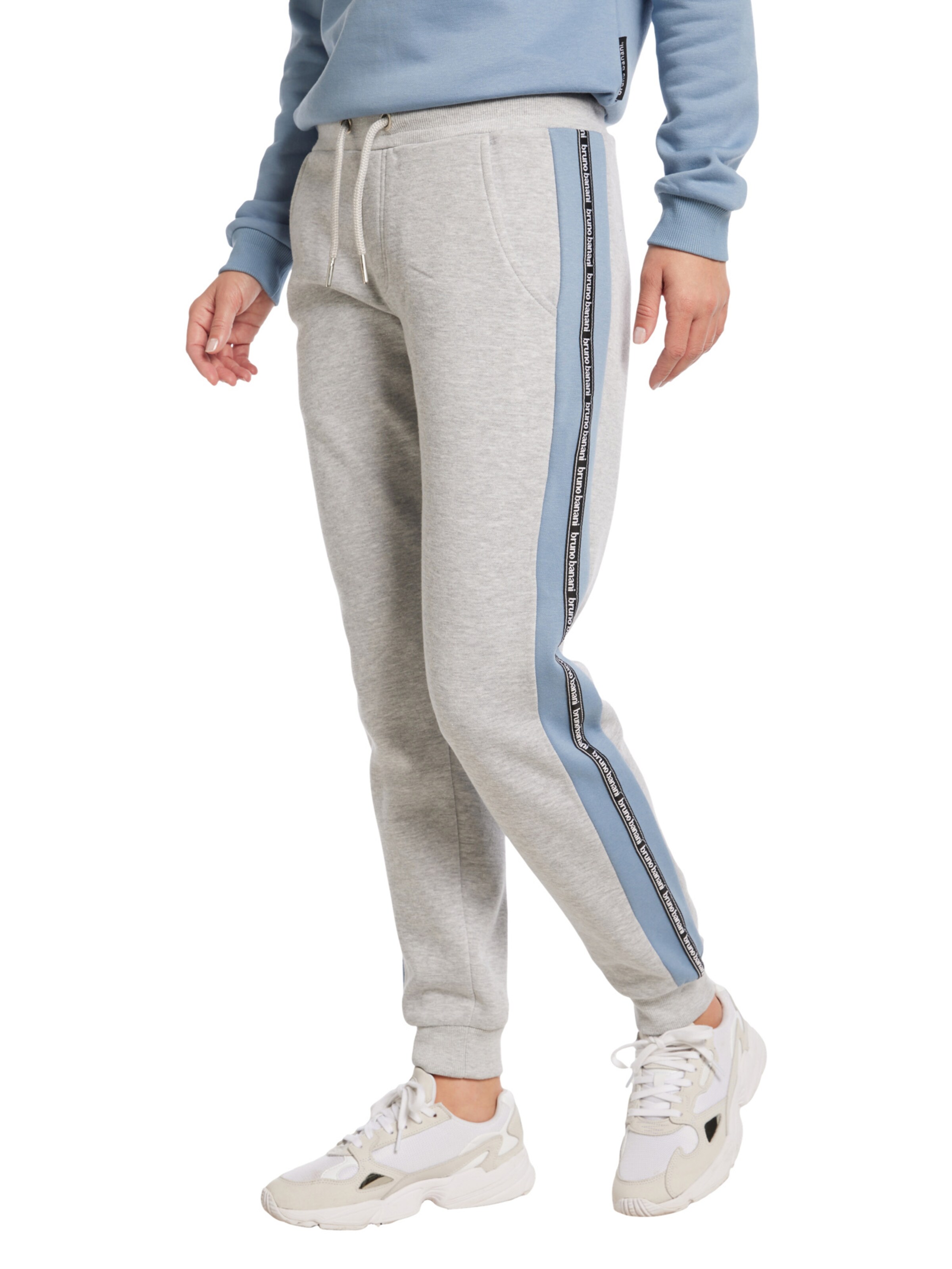 Bruno Banani Tapered Pants ' Burgess ' in Grey: front