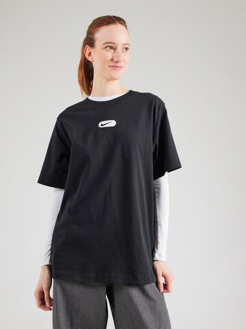 Nike Sportswear Μπλουζάκι 'SWOOSH' σε μαύρο