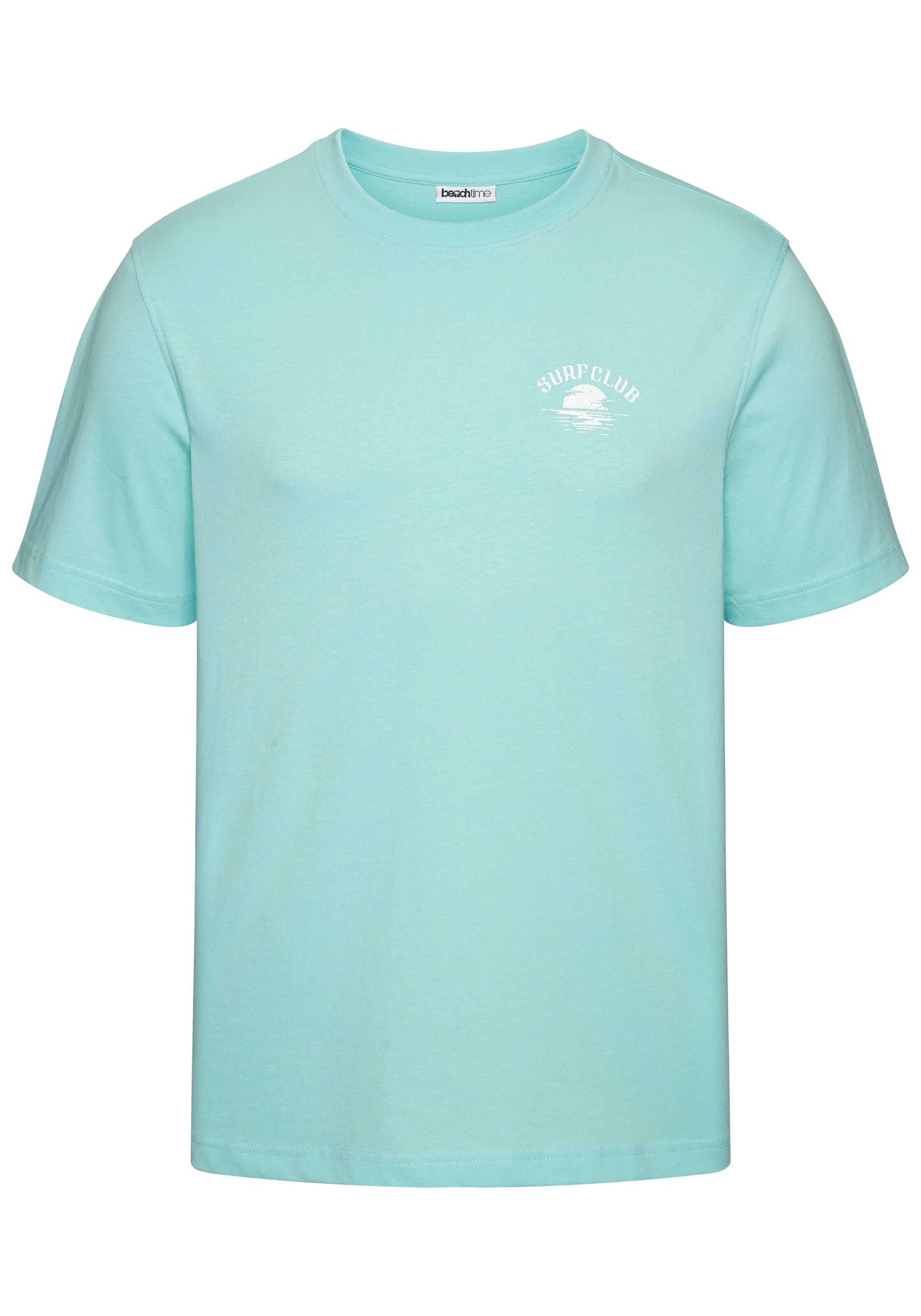 BEACH TIME Shirt in Blau: Vorderseite