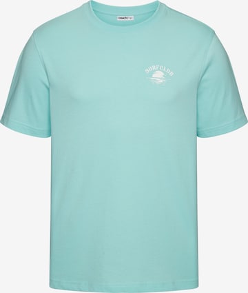 BEACH TIME Shirt in Blau: Vorderseite