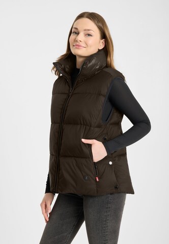 Frieda & Freddies Vest in Brown: front