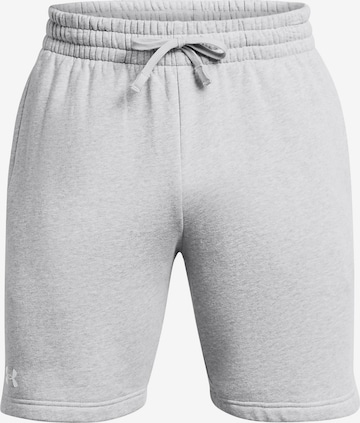 UNDER ARMOUR Workout Pants in Grey: front