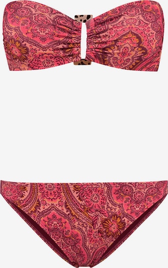 Shiwi Bikini 'ZOE' en jaune d'or / rose ancienne / violet rouge / blanc, Vue avec produit