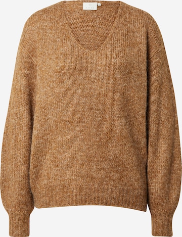 Kaffe Sweater 'Sarla' in Brown: front
