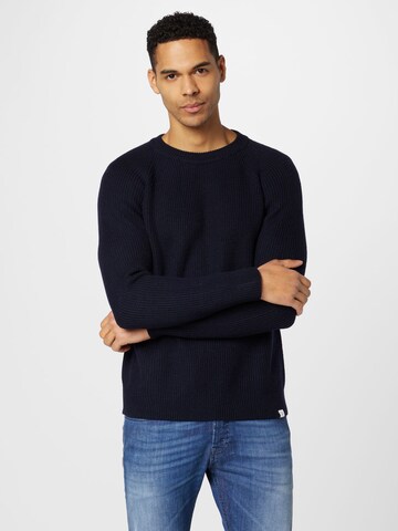 NORSE PROJECTS Pullover 'Roald' in Blau: Vorderseite