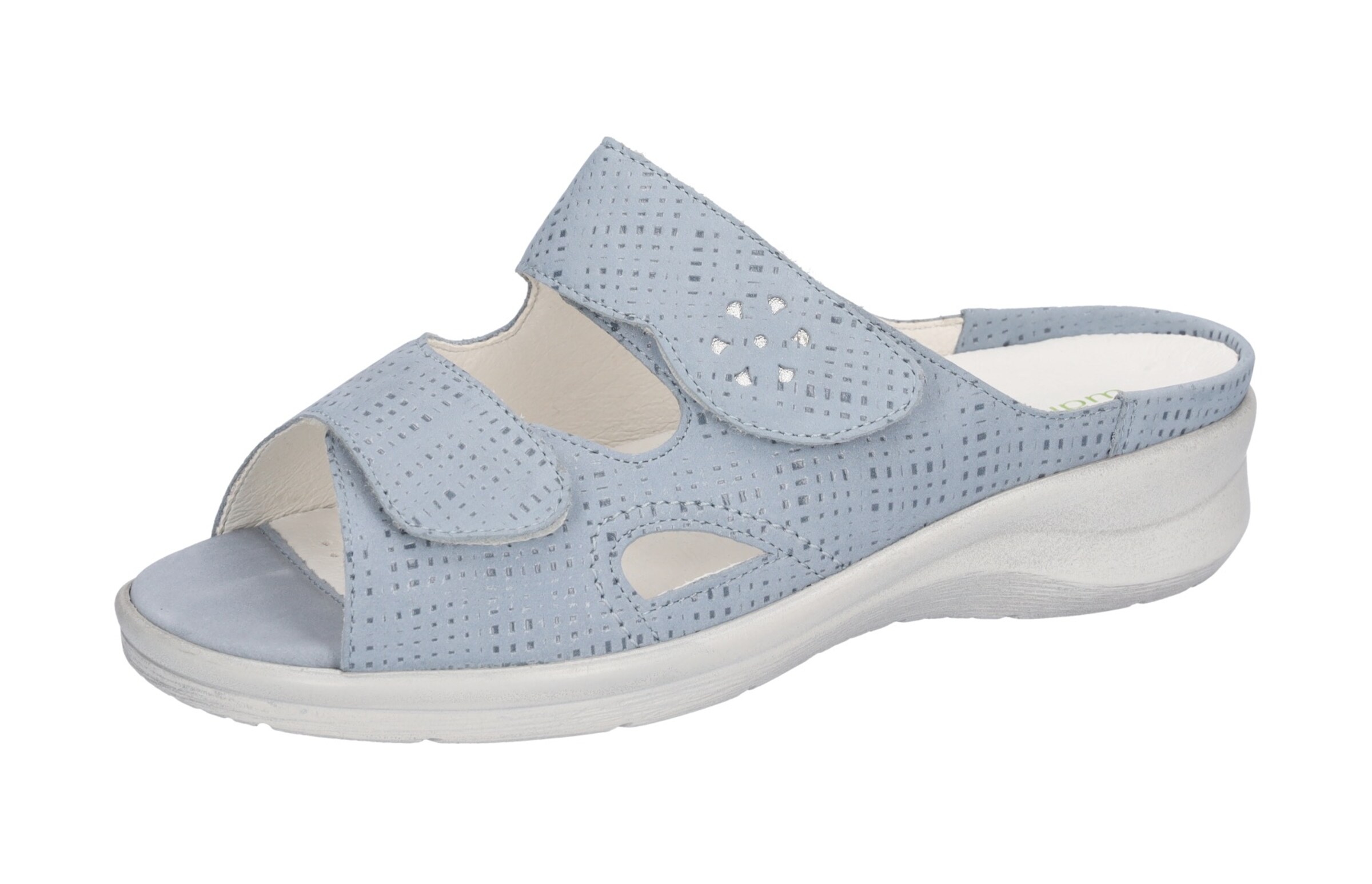 WALDLÄUFER Pantolette in Blau: Vorderseite