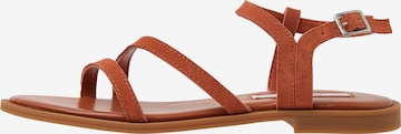 Pepe Jeans Strap Sandals 'HAYES FOLK' in Brown: front