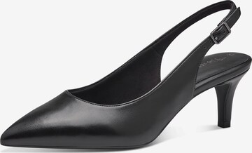 TAMARIS Slingback Pumps in Black: front