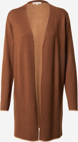 s.Oliver Knit Cardigan in Brown: front