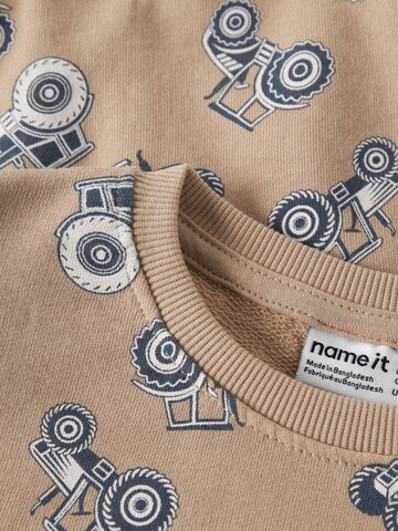 NAME IT Sweatshirt 'NMMVIFELIX' in Beige