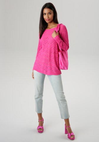 Aniston SELECTED Sweater in Pink