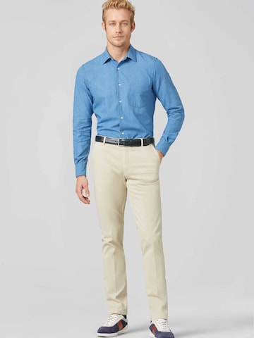 Coupe slim Pantalon chino 'Oslo' MEYER en beige