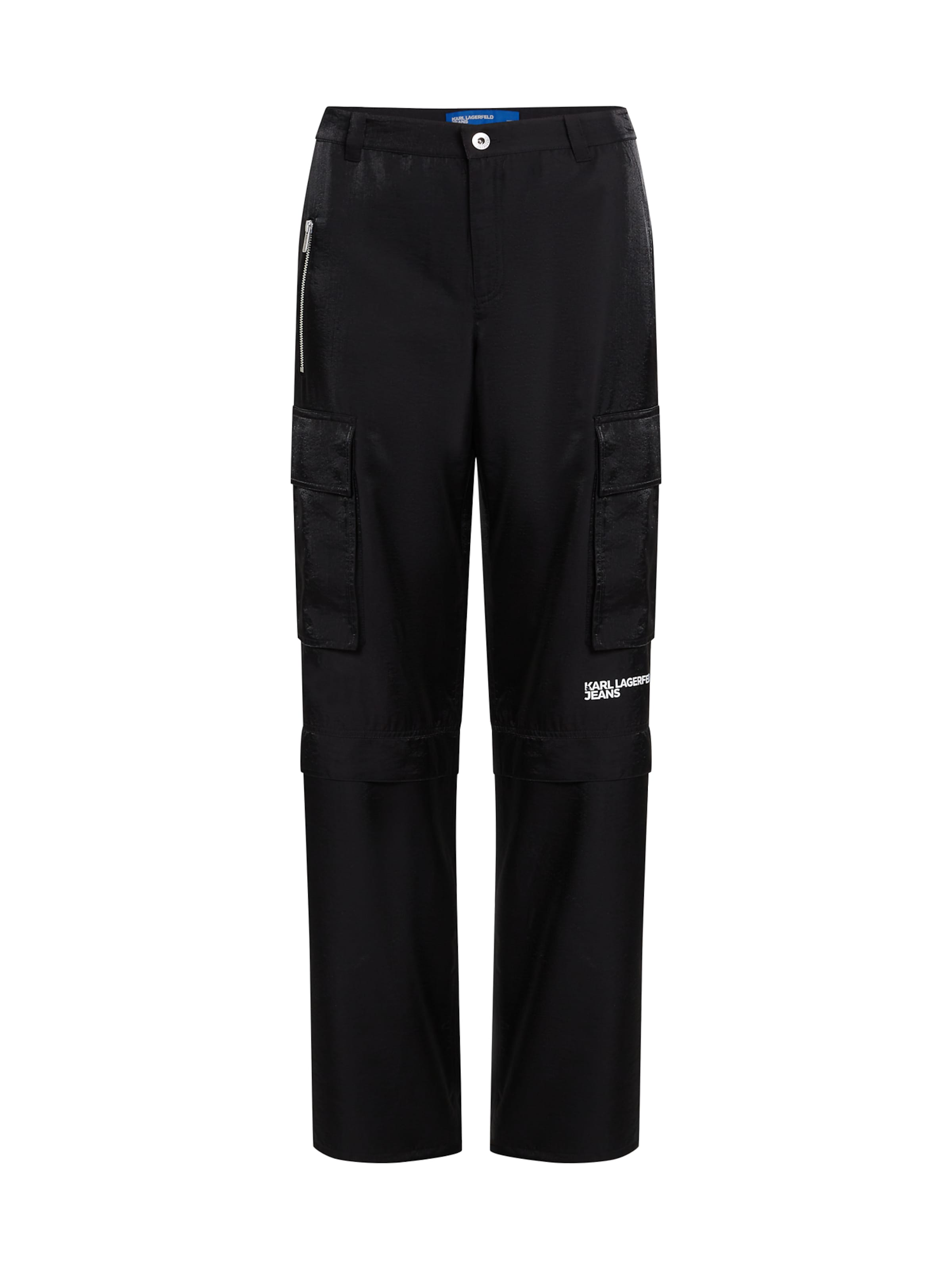KARL LAGERFELD JEANS Kapsáče ' Iridescent ' – černá: přední strana
