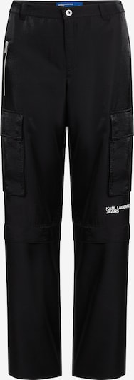 Laisvo stiliaus kelnės ' Iridescent ' iš KARL LAGERFELD JEANS, spalva – juoda / balta, Prekių apžvalga