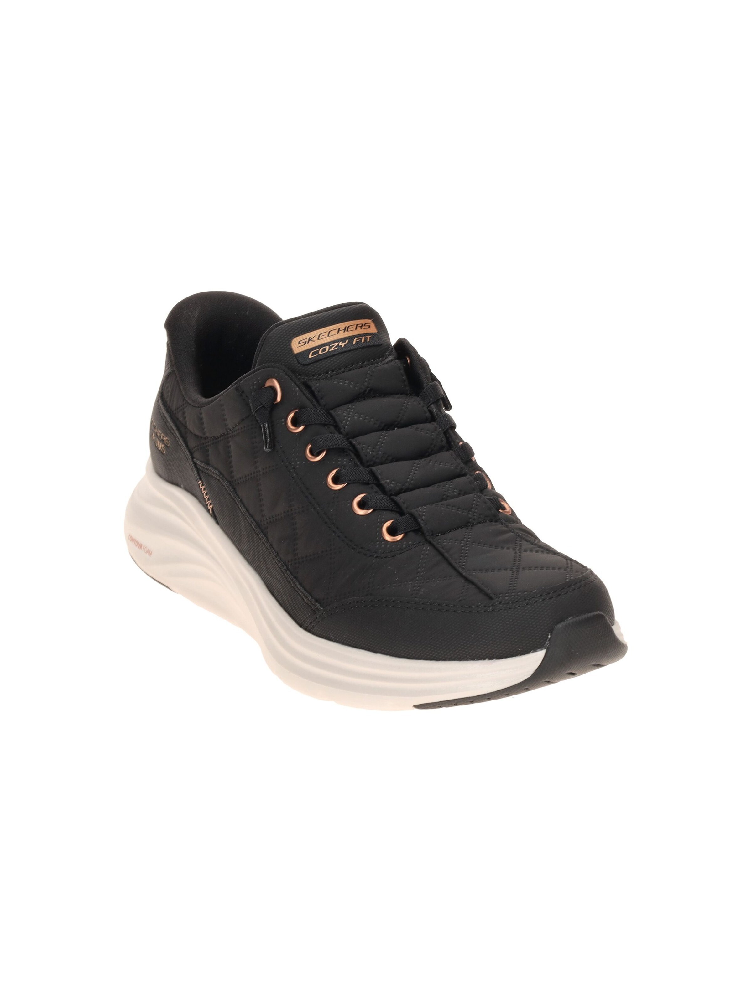 SKECHERS Platform trainers in Black: front