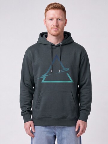 Sweat-shirt 'Triangle' Watapparel en gris : devant