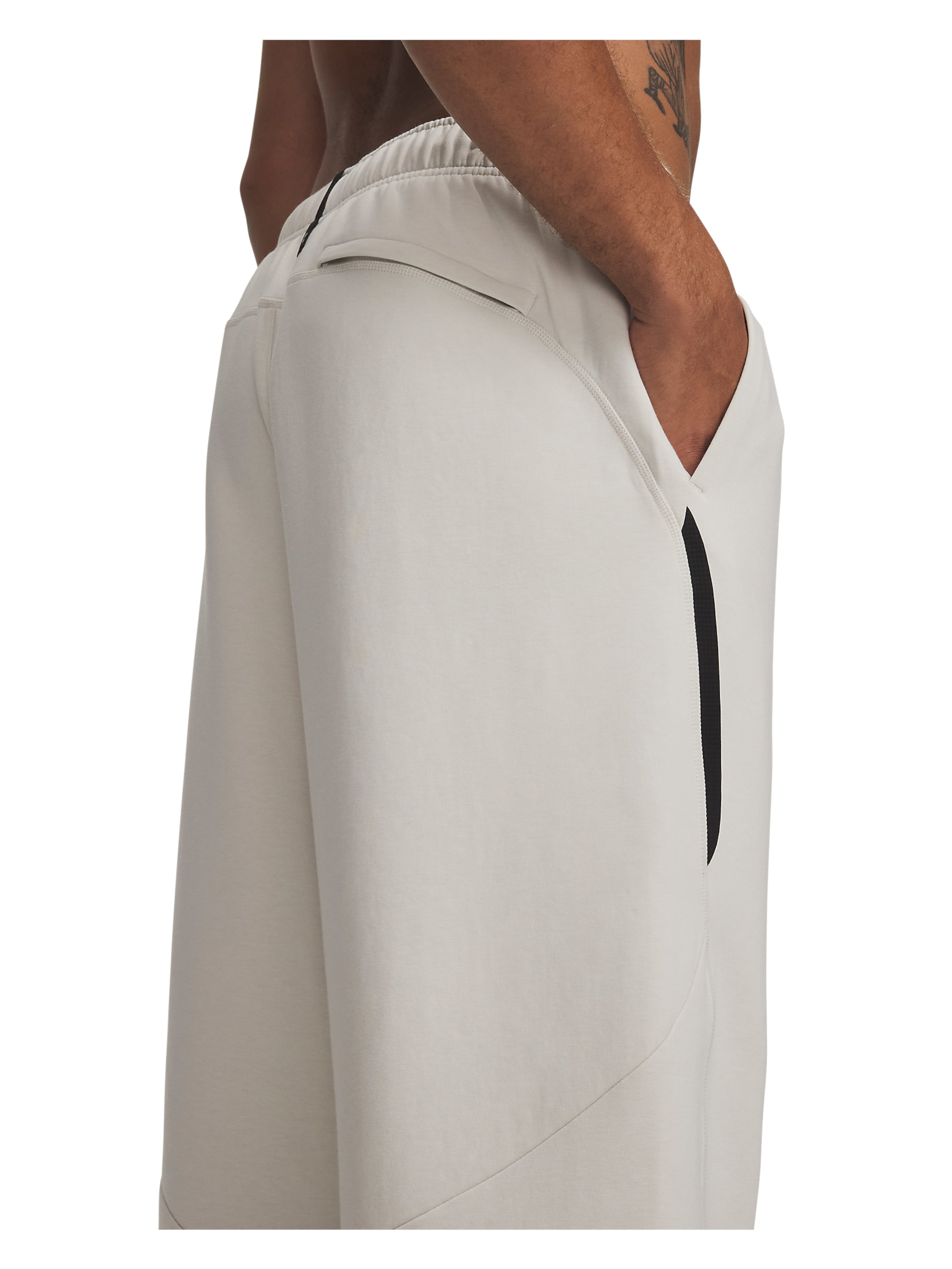 UNDER ARMOUR Regular Sportbroek 'Unstoppable Flc' in Wit