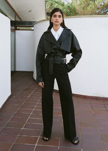 MANGO Regular Pleated Pants 'Cintia' in Black