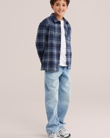 WE Fashion Regular fit Ing - kék