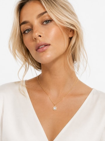 CHIVAL Necklace 'Square Gem' in Gold